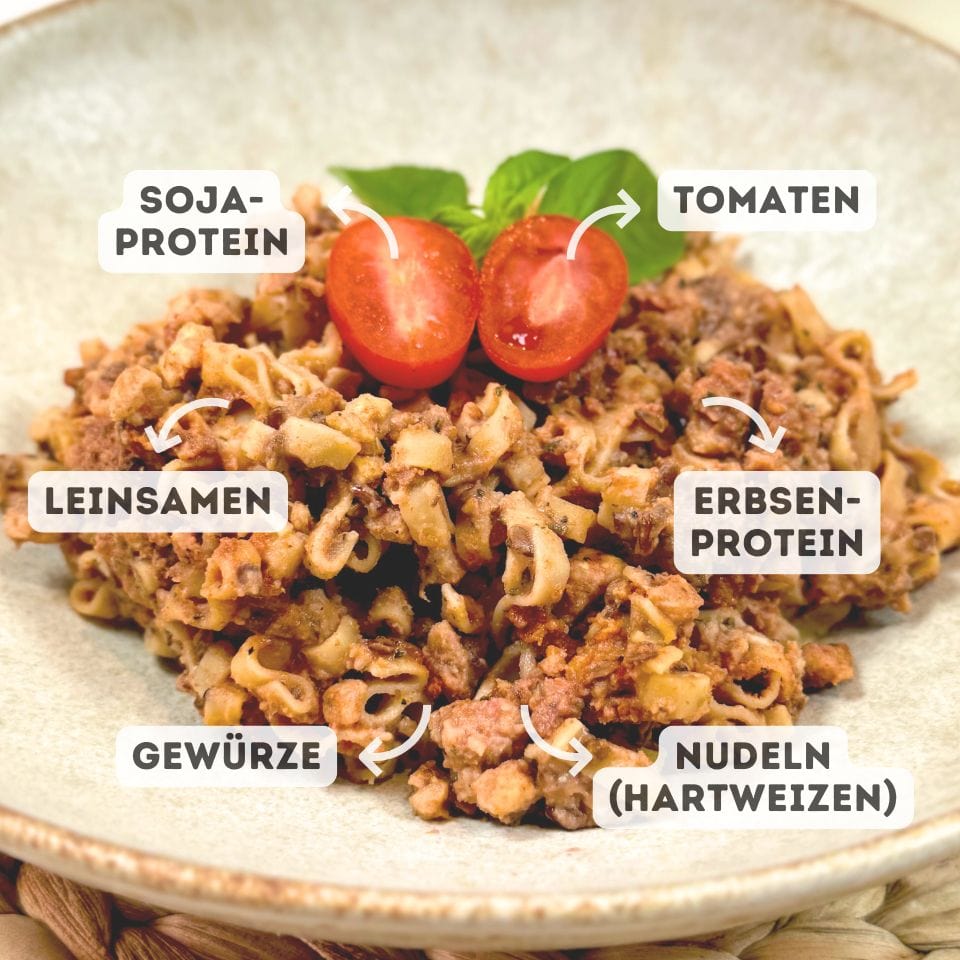 Kostenloses Probier-Meal - Protein Pasta Bolognese