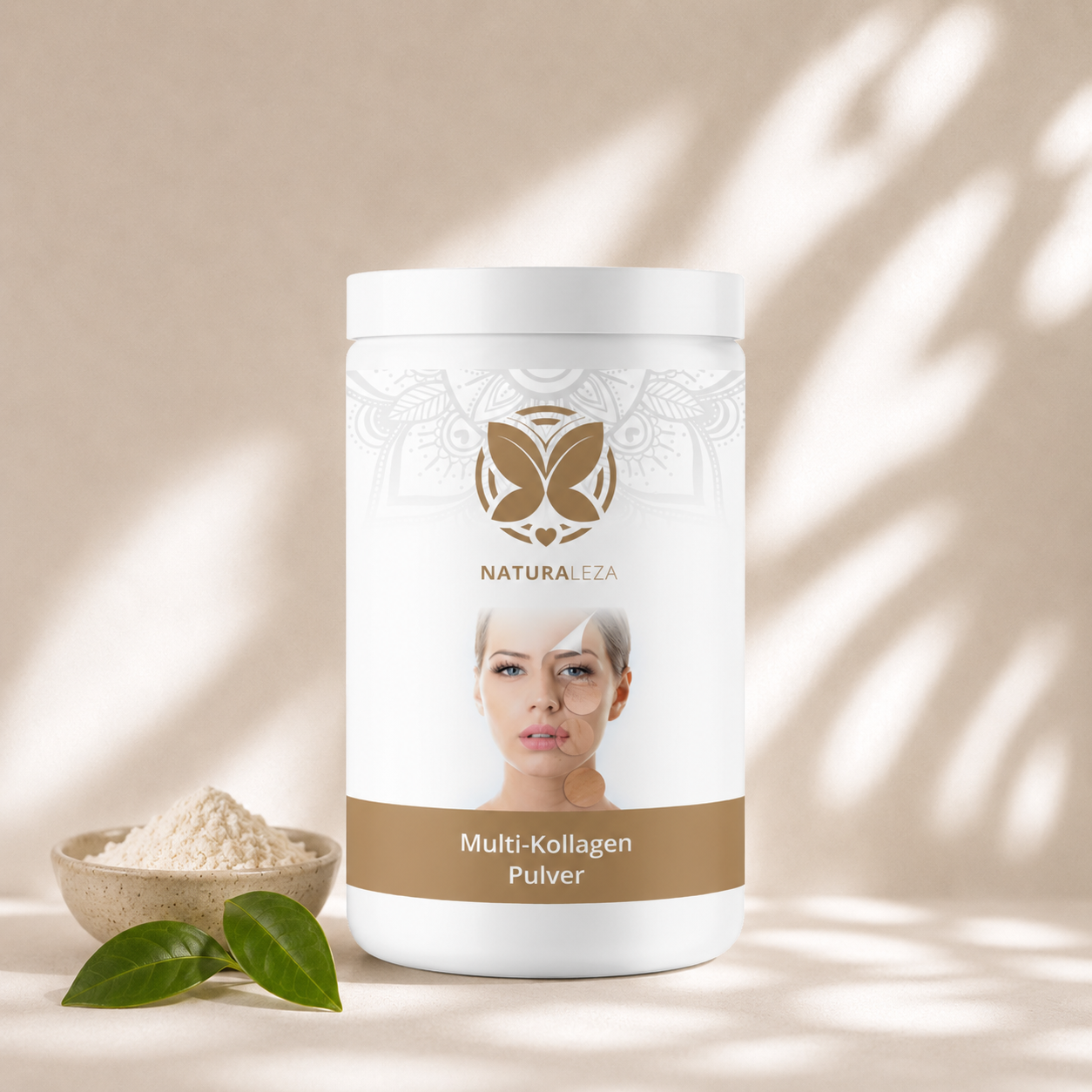 Multi Kollagen Pulver – 5-Typen-Kollagen für Haut & Gelenke – Naturaleza Naturprodukte