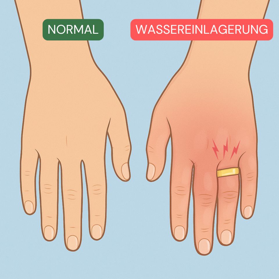 Geschwollene Hände Wassereinlagerungen - Aqua Balance von Naturaleza