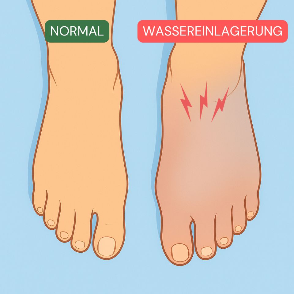 Druck in den Füssen von Wassereinlagerungen - Aqua Balance von Naturaleza