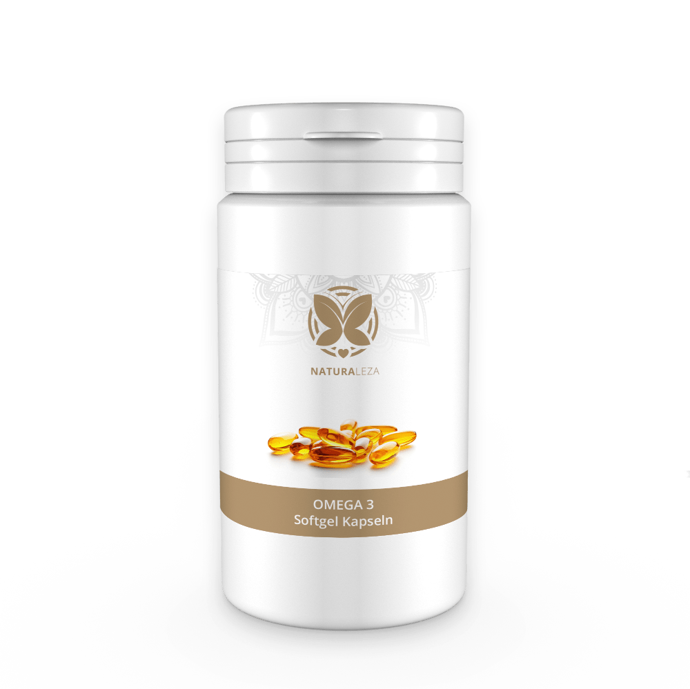 Omega 3 Softgel-Kapseln von Naturaleza – für Herz, Gehirn & Sehkraft