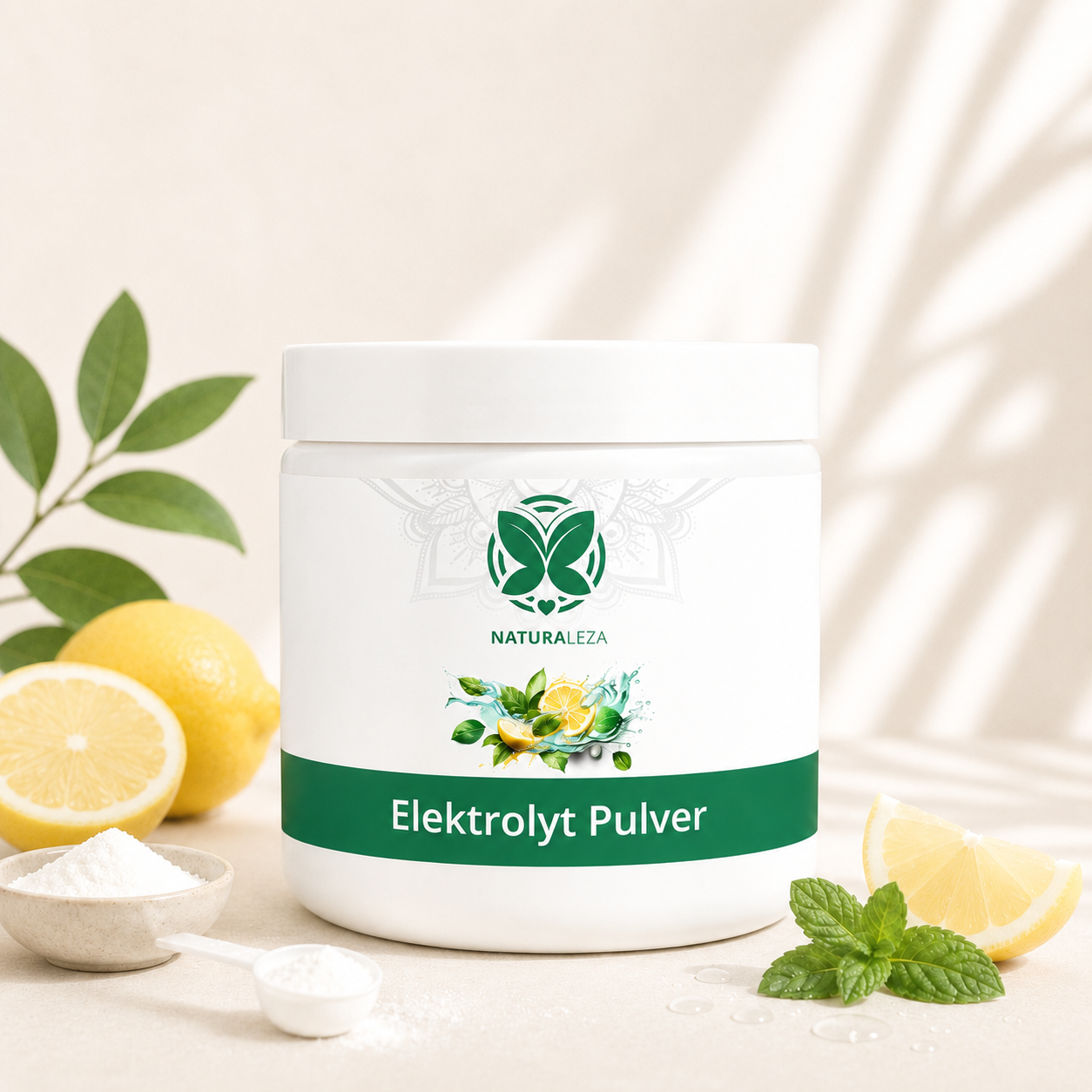 Poudre d'électrolytes au goût de citron-citron vert 350g