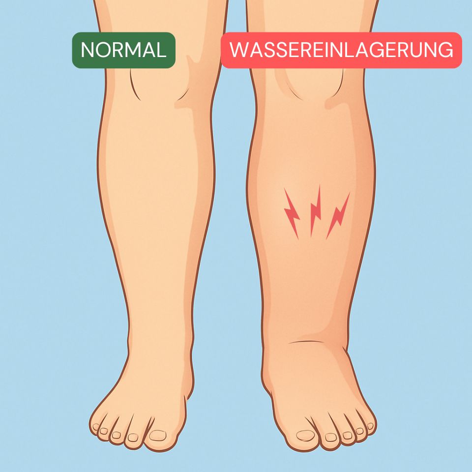 Spannen der Füsse von Wassereinlagerungen - Aqua Balance von Naturaleza